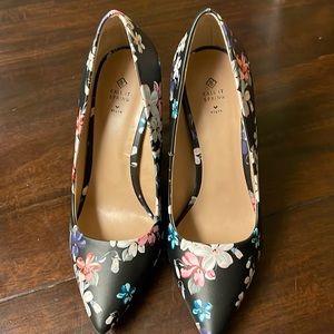 Black Floral shoes in box